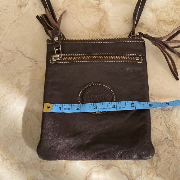 Roots Leather Mini Crossbody Festival Bag - Picture 11 of 12